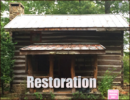 Historic Log Cabin Restoration  Clinton,  South Carolina